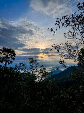 LERKWADOR Mountain or Mountain of Faith view at Mae Wa Luang, Tha Song Yang District, Tak, Thailand