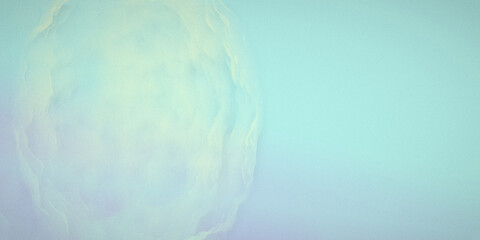Teal pastel boulders float in smooth grainy color, giving the frame a weightless premium glow. © Justlight
