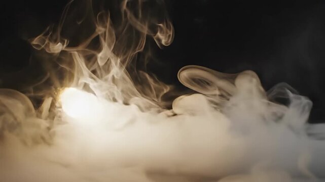 Abstract smoke artistry ethereal motion on dark background