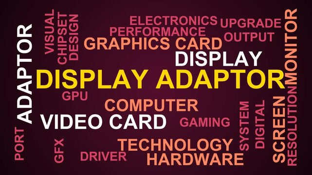 Display Adaptor Word Cloud
