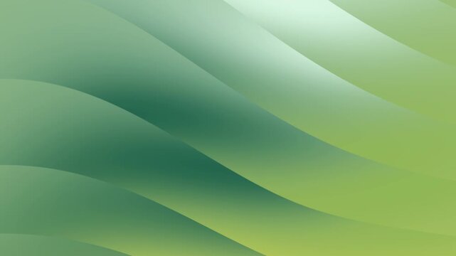 Abstract green waves with smooth gradient aesthetic. Suitable for backgrounds, banners, and digital art projects.