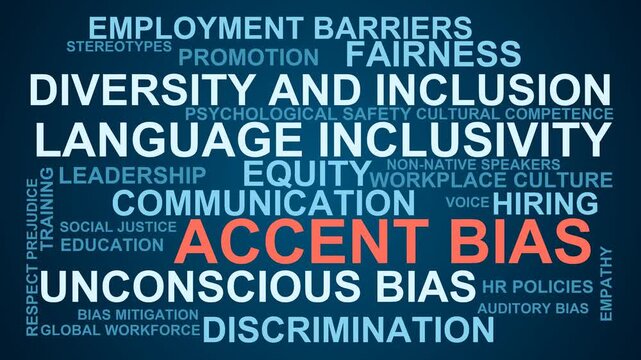 Accent Bias Word Cloud
