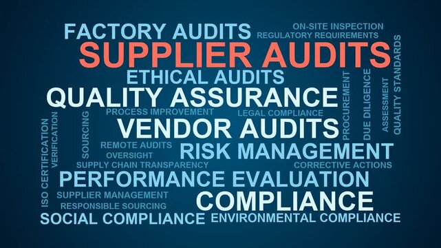 Supplier Audits Word Cloud