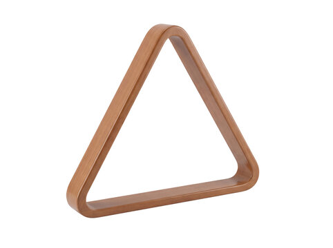 Wooden billiard ball rack isolated on transparent background