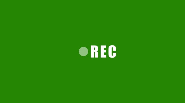 Ultra high definition 4K video recording indicator with glowing red dot and text overlay classic camera interface design element for professional video production and streaming broadcasts