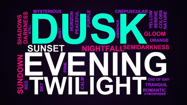 Dusk Word Cloud