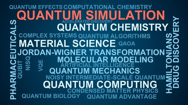 Quantum Simulation Word Cloud