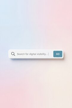 Search Bar with Magnifying Glass SEO Concept