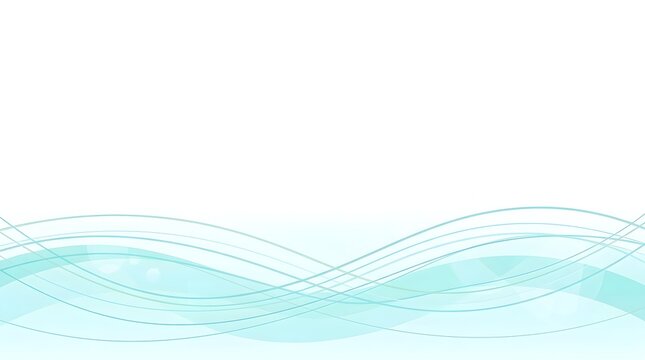 Abstract blue wave background with flowing lines and soft light gradients
