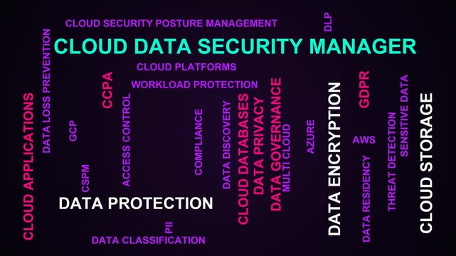 Cloud Data Security Manager Word Cloud