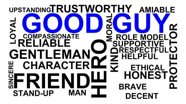 Good Guy Word Cloud