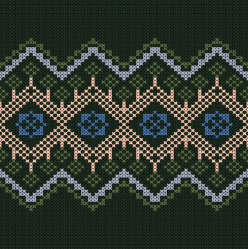     Cotton Argyle Knit Vector concept warmly geometric knit texture seamless pattern, classic diamond motif. Design for knit fabric, wallpaper, fashion, decor. I drew this by myself, it&rsquo;s not AI gener