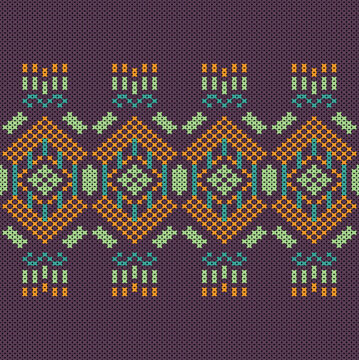     Cotton Argyle Knit Vector concept warmly geometric knit texture seamless pattern, classic diamond motif. Design for knit fabric, wallpaper, fashion, decor. I drew this by myself, it&rsquo;s not AI gener