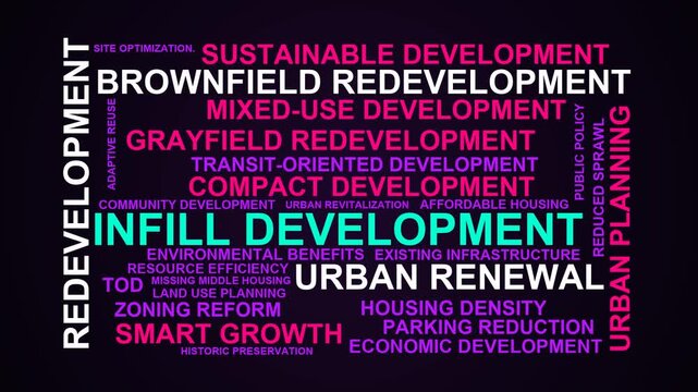 Infill Development Word Cloud