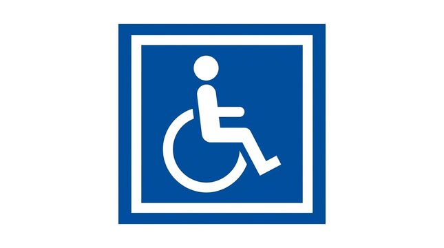 Wheelchair accessibility icon representing inclusive workplace design and mobility safety.