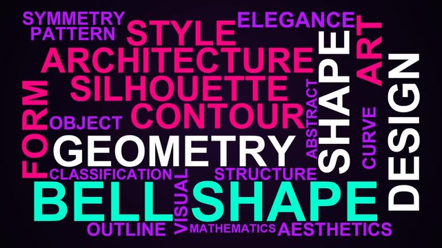 Bell Shape Word Cloud