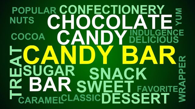 Candy Bar Word Cloud
