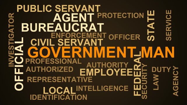 Government Man Word Cloud