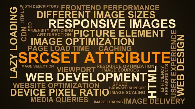 Srcset Attribute Word Cloud