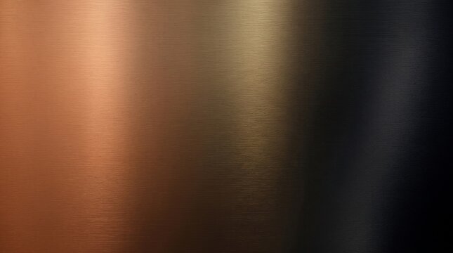Abstract dark metallic texture background with gradient copper and gold tones dark metal brushed metal bronze surface reflecting surface
