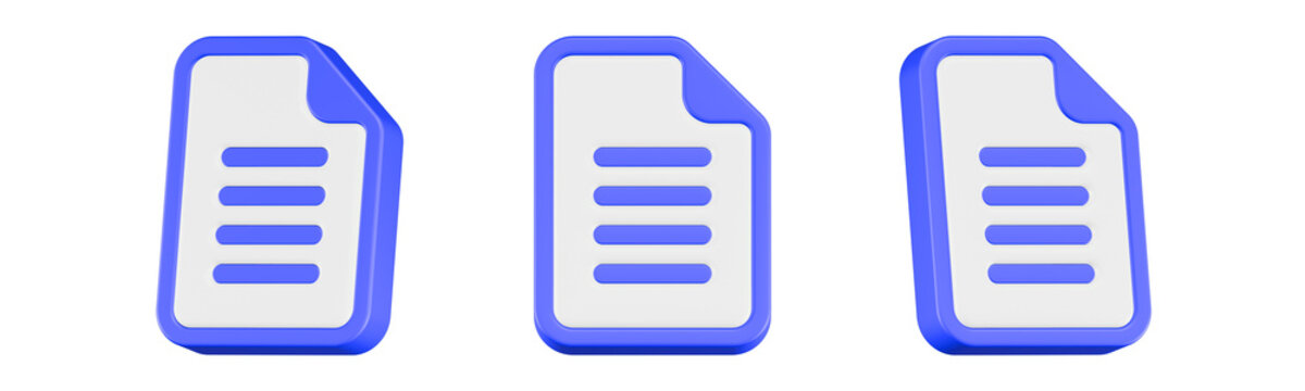 file icon 3d render design