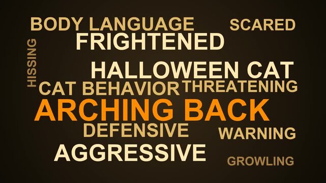 Arching Back Word Cloud