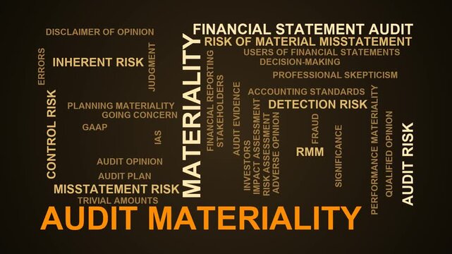 Audit Materiality Word Cloud