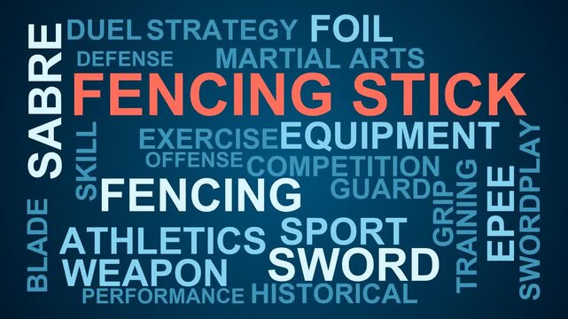 Fencing Stick Word Cloud