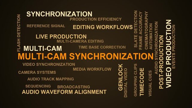 Multi-Cam Synchronization Word Cloud