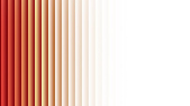 Vibrant vertical gradient pattern where rich reds and warm oranges gracefully transition into pure white, forming a modern abstract background with captivating depth and a smooth color progression