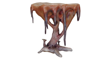 Fototapeta premium 3d rendering organic table design with unique structure and shape