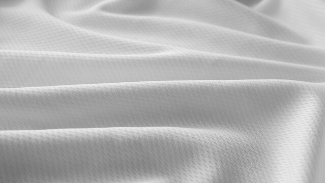 White sports clothing fabric football shirt jersey texture background