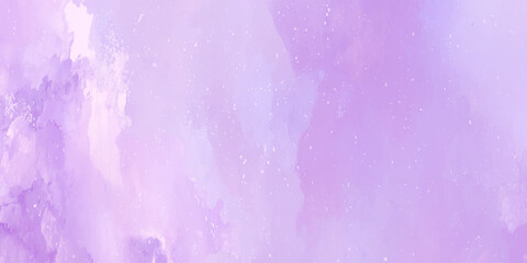 Fototapeta premium Pale purple watercolor wash background, with white speckled texture