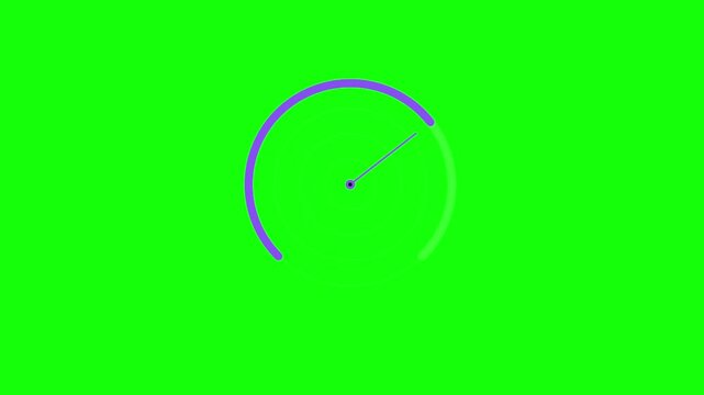 Loading Spinner with Rotating Radar Clock Hand