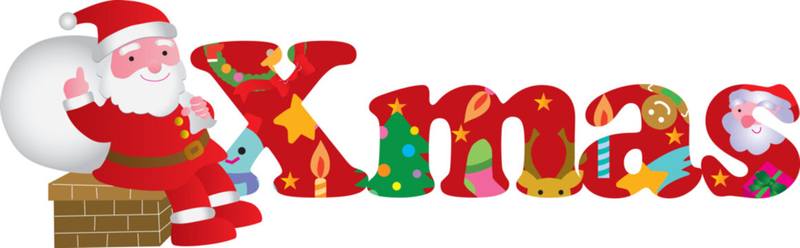 クリスマスのタイポグラフィ
