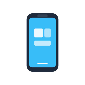 Isolated Smartphone Screen User Interface Icon