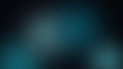 Fototapeta premium Abstract background featuring dark blue light gradient with grain texture.