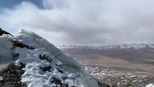 Muztagh Ata Glacier No. 1 in Xinjiang China majestic snow mountain and ice landscape nature scenery