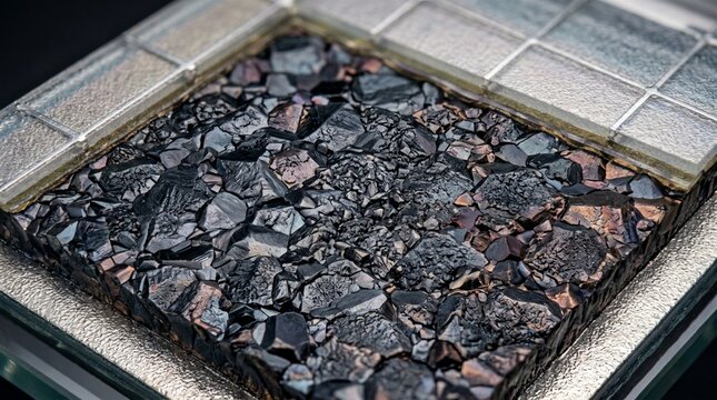 Detailed view of a flexible CIGS solar cell known for its efficiency and thin profile.