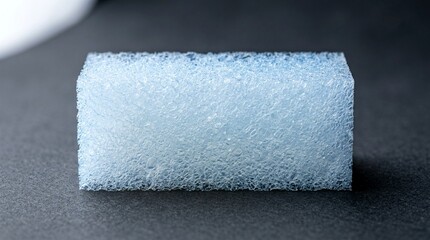 Obraz premium A sample of high-tech aerogel used for thermal insulation in energy-efficient buildings.