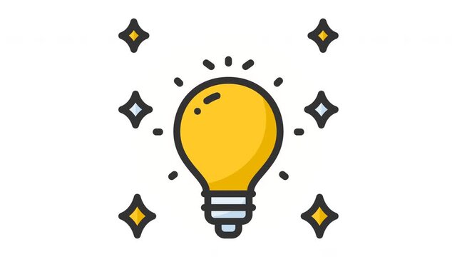 Animated creativity icon