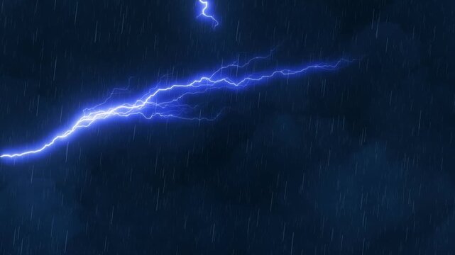 A night of lightning and thunderstorms