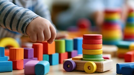 Fototapeta na wymiar Demand for childcare includes increasing interest in early learning, child safety, developmental activities, and services that help families balance daily responsibilities. 