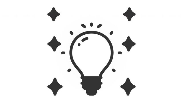 Animated creativity icon