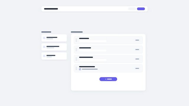 Wireframe form builder with field palette and drag reorder on canvas