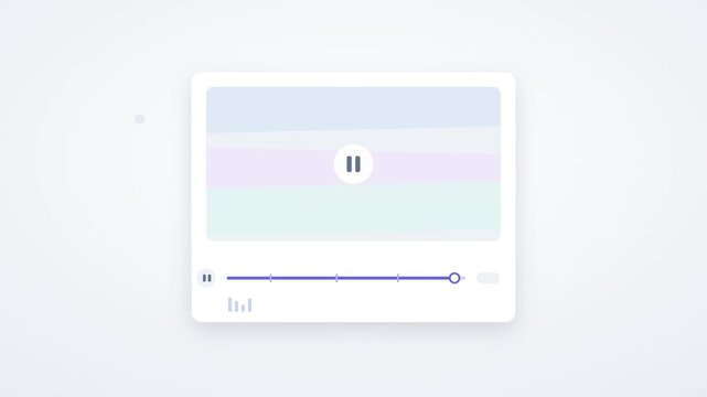 Video player scrubber sweeping past chapters with buffering