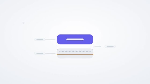 Button separating into labeled layers in an exploded view