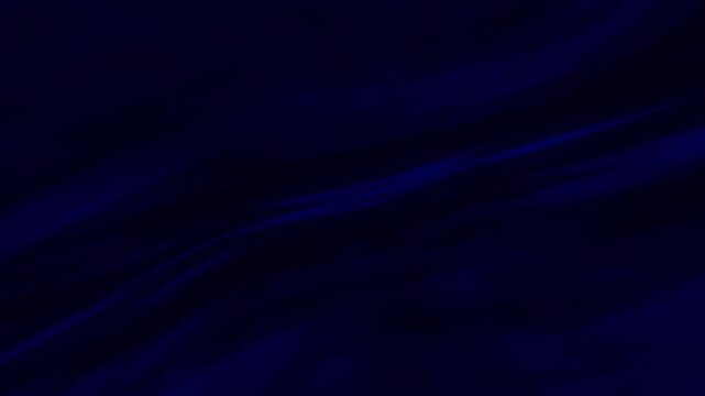 Luxury dark blue satin texture with elegant flowing waves and soft folds