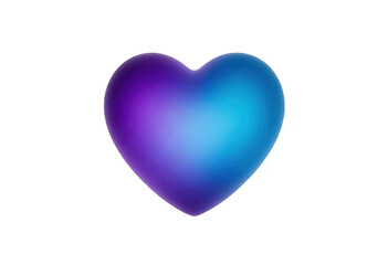 Fototapeta premium Gradient Heart Transparent Background