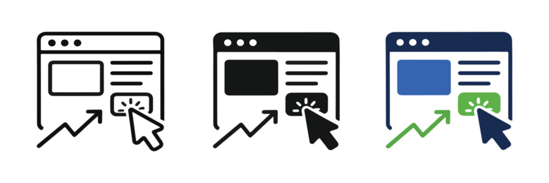 PPC Advertising Campaign Click Icon